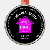 カスタム販売実在不動産ラブリフェラル不動産仲介業者 メタルオーナメント (正面)