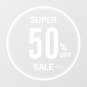 カスタム販売店舗当すごい売率 ウィンドウサイン (シート)