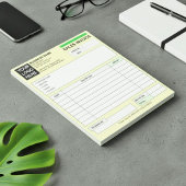 カスタム販売請求書領収書ロゴ | 会社書類 ノートパッド