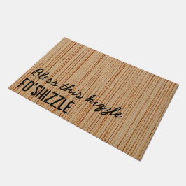 カスタム賛美このHizle Fo'Shizzle歓迎おもしろい ドアマット
