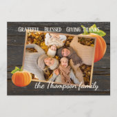 カスタム賛美感謝の感謝していHoliday Card シーズンカード (正面)