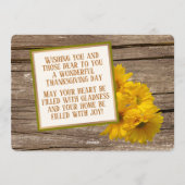 カスタム賛美感謝の感謝していHoliday Card シーズンカード (裏面)