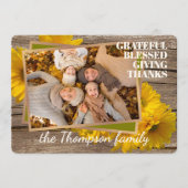 カスタム賛美感謝の感謝していHoliday Card シーズンカード (正面)