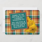 カスタム賛美感謝の感謝していHoliday Card シーズンカード (裏面)