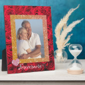 カスタム贈り物forevermoreカップル写真プラーク フォトプラーク (側面)