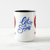 カスタム赤いクリスマスお前が最高の先生 マグカップ (中央)