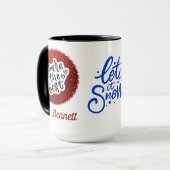 カスタム赤いクリスマスお前が最高の先生 マグカップ (正面左)