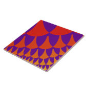 カスタム赤オレンジ大はかりで測タイル タイル (側面)