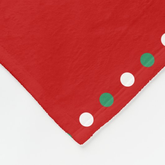カスタム赤フリースブランケットマイ初めてのクリスマス フリースブランケット (角)
