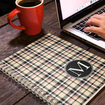 カスタム赤ベージュ白黒正方形の格子模様