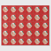 カスタム赤マイ初めてのクリスマス包装紙 ラッピングペーパー (フラット)