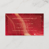 カスタム赤宇宙コスモグラディエントプロフェッショナル 名刺 (裏面)