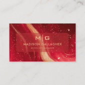 カスタム赤宇宙コスモグラディエントプロフェッショナル 名刺 (正面)