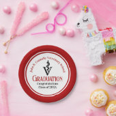 カスタム赤獣医学校卒業党 ペーパープレート (パーティー)