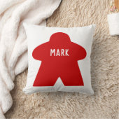 カスタム赤目枕 |独身の & パターン(の模様が)ある クッション (ブランケット)