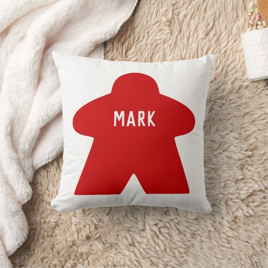 カスタム赤目枕 |独身の & パターン（の模様が）ある クッション (ブランケット)