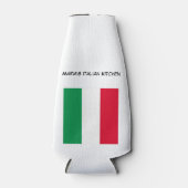 カスタム赤緑と白のフライタリアングキッチン ボトルクーラー (正面)