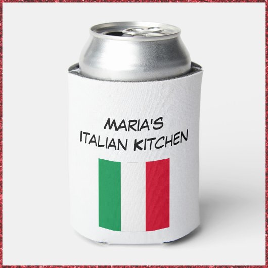 カスタム赤緑と白のフライタリアングキッチン 缶クーラー