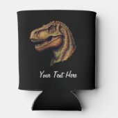 カスタム赤緑恐竜Tレックスティラノサウルス 缶クーラー (裏面)