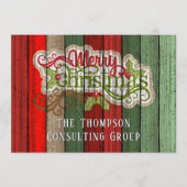 カスタム赤緑風化木板パターンH シーズンカード (正面)