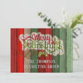 カスタム赤緑風化木板パターンH シーズンカード (スタンド正面)