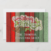 カスタム赤緑風化木板パターンH シーズンカード (正面)