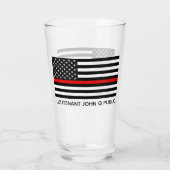 カスタム赤線アメリカ国旗 タンブラーグラス (裏面)