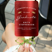 カスタム赤金属白色金ゴールド卒業 ハンドファン