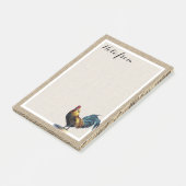 カスタム赤青黄色のオストルオンジュフェイクートバーラップ ポストイット (アングル)