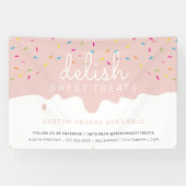 カスタム赤面つや消しドリップスプレックル 横断幕 (横)