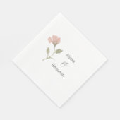 カスタム赤面ウォーター結婚カラーズナプキン スタンダードランチョンナプキン (角)