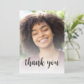 カスタム赤面ピンク30歳の誕生日パーティー サンキューカード (スタンド正面)