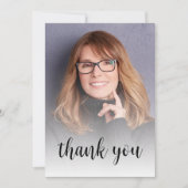 カスタム赤面ピンク40歳の誕生日パーティー サンキューカード (正面)