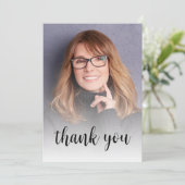 カスタム赤面ピンク40歳の誕生日パーティー サンキューカード (スタンド正面)