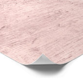 カスタム赤面フローラ結婚のウェルカムサイン ポスター (角)