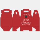 カスタム赤高校卒業生懇親会パーティー フェイバーボックス (見開き)