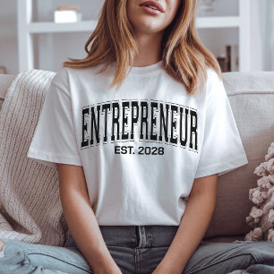 カスタム起業家Tシャツ、ビジネスオーナー用スウェーター Tシャツ