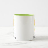 カスタム距離超ヒックマラソン選手 ツートーンマグカップ (中央)