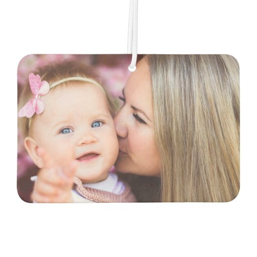 カスタム車のアクセサリーパーソナライズされた、写真の贈り物。 カーエアーフレッシュナー (裏面)