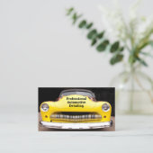 カスタム車の占領イエロー自動車 名刺 (スタンド正面)