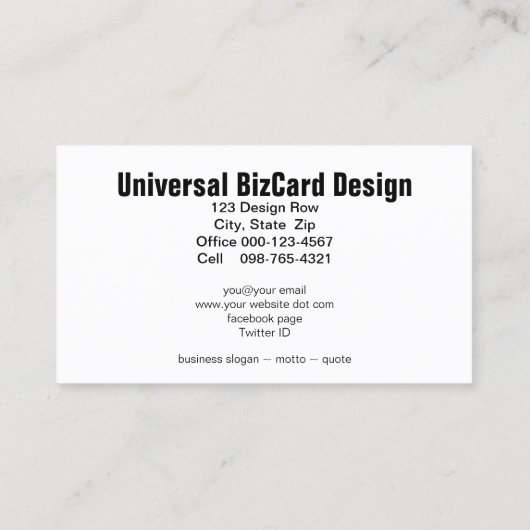 カスタム車の占領オレンジ自動車 名刺 (裏面)