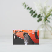 カスタム車の占領オレンジ自動車 名刺 (スタンド正面)