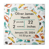 カスタム車誕生統計の生まれたばかりのベビー タイル (正面)