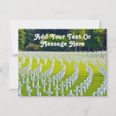 カスタム軍隊サービスカード マグネット招待状 (正面)