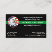 カスタム軍隊警察の連邦警縁ど察ロゴ 名刺 (正面)