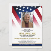 カスタム軍隊退職パーティの招待状 招待状 (正面)