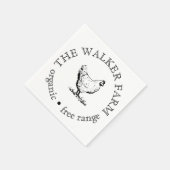 カスタム農場ビジネスプロモーションロゴ スタンダードカクテルナプキン (角)