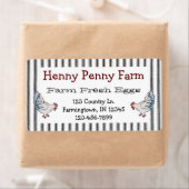 カスタム農場生卵チキンラベル ラベル (インサイチュ)