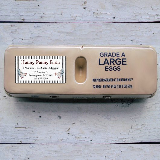 カスタム農場生卵チキンラベル ラベル