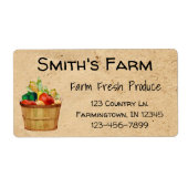 カスタム農産物用ラベル ラベル (正面)